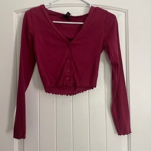 FOREVER 21 PINK CROP TOP